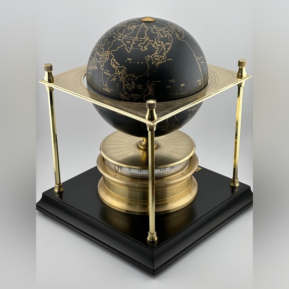 Vintage Imhof Globe Clock built for The Royal Geographical Society c. 1979 - Picture 2 of 8
